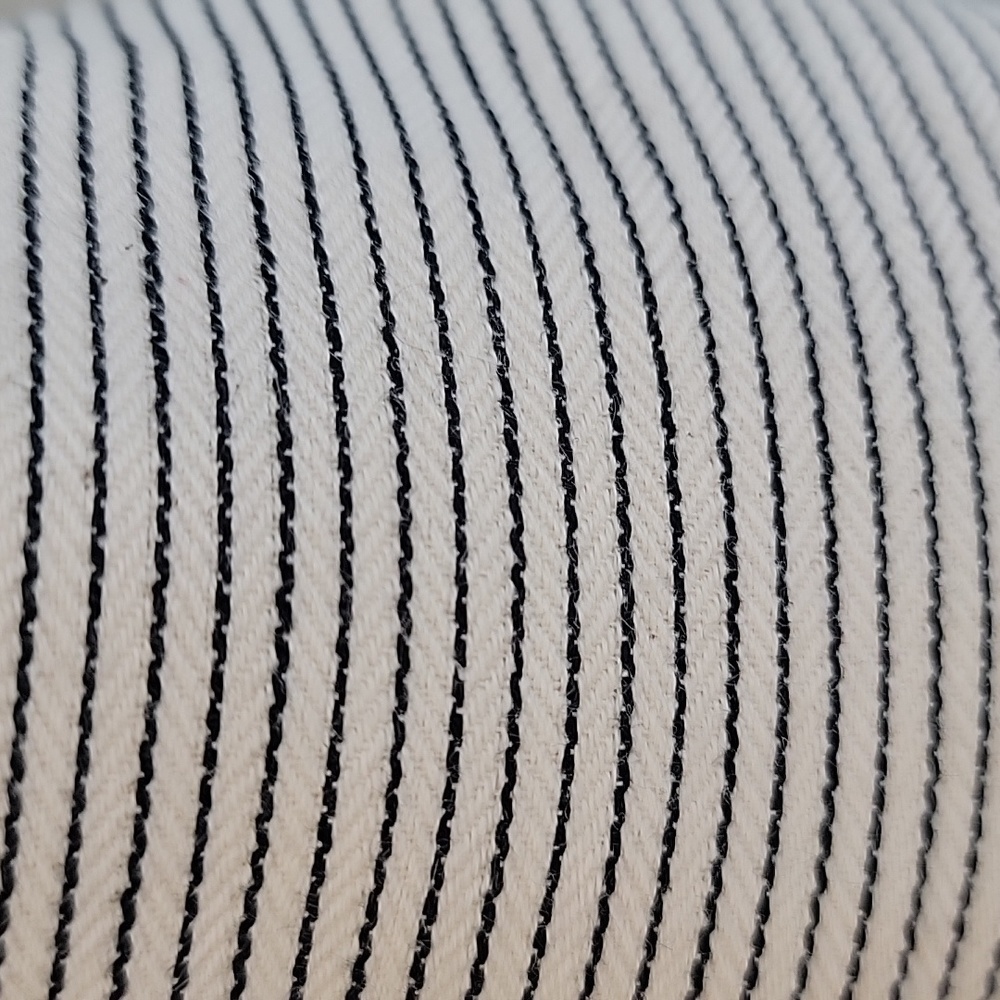 INDIGO RD. White Black Striped Canvas Preppy Nautical Boho Loafer Mule Flats 7.5 - Picture 8 of 9